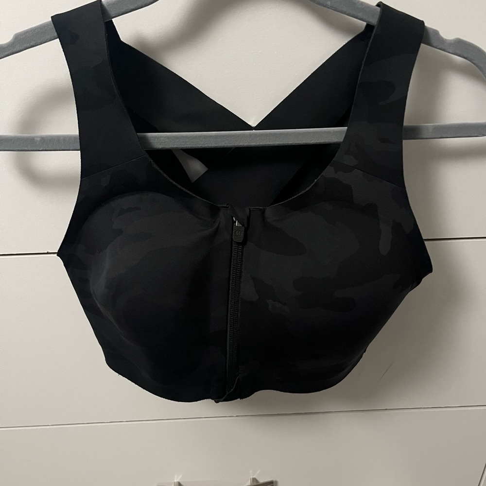 Lululemon Black Camouflage Sports Bra